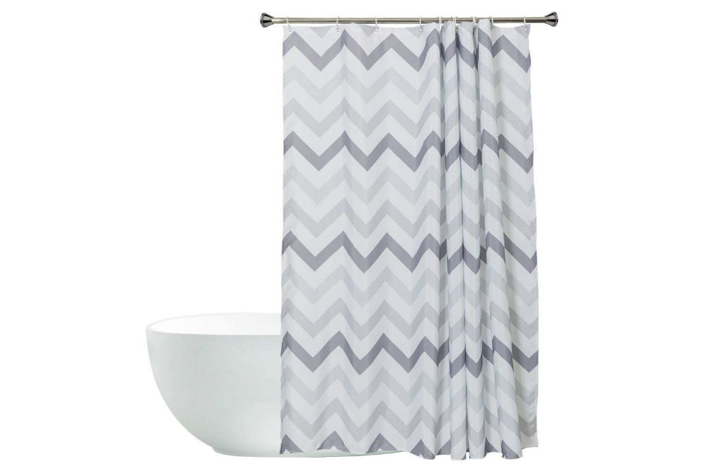 Aimjerry Chevron Shower Curtains Review, Blue Chevron Shower Curtain